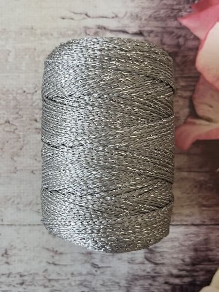 SİMLİ POLYESTER MAKROME GRİ