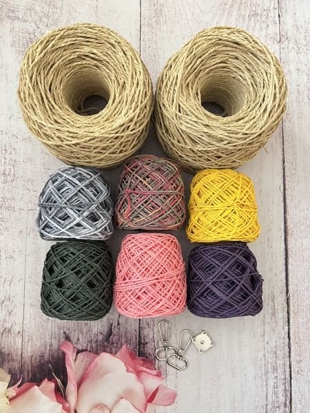 KAĞIT İP GÜL ÇANTA KİTİ