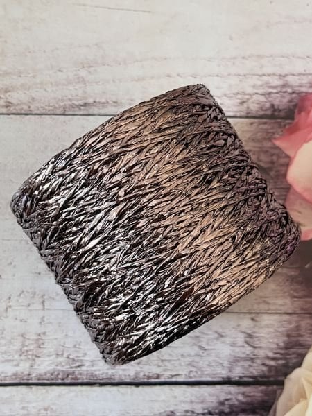 METALİK KAĞIT İP KOYU GRİ