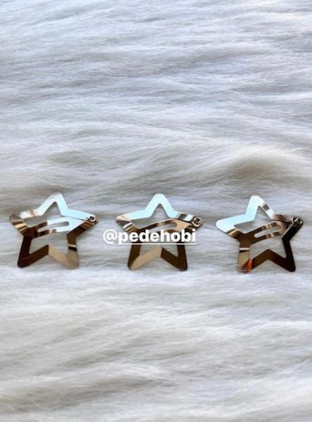 YILDIZ ÇITÇIT TOKA GÜMÜŞ 4 CM