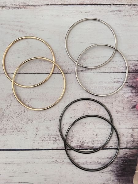 METAL ÇANTA SAPI YUVARLAK 13 CM 1 ÇİFT