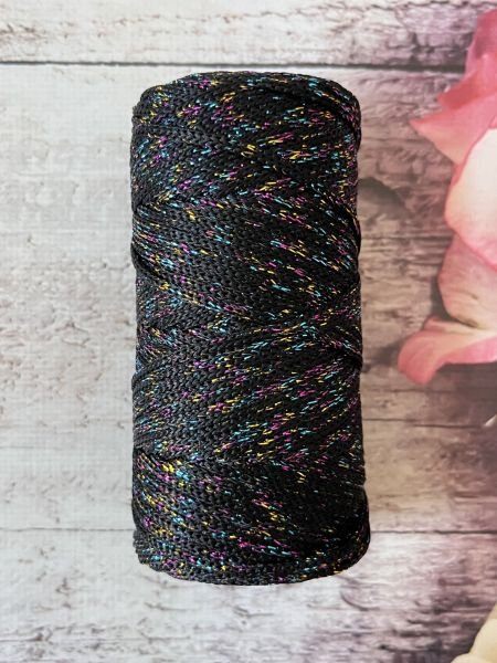 SİMLİ POLYESTER MAKROME A4270 SİYAH EBRULİ