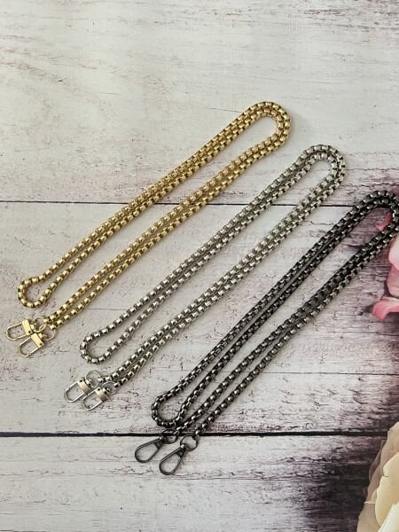 120  CM. KANCALI KÜP METAL ÇANTA ZİNCİR