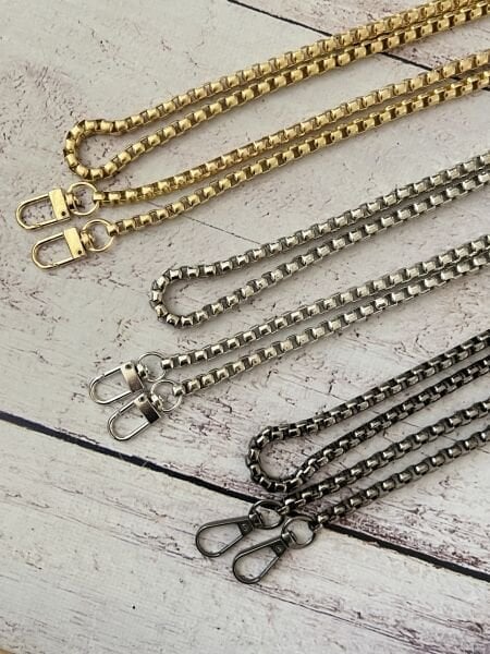 120  CM. KANCALI KÜP METAL ÇANTA ZİNCİR