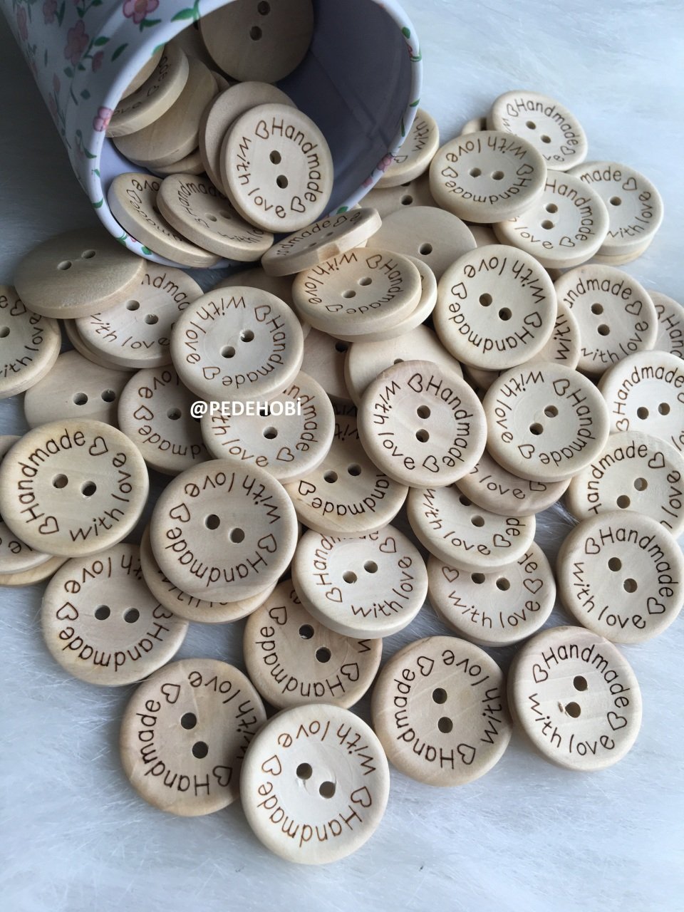 25 MM HANDMADE WİTHLOVE  DÜĞME