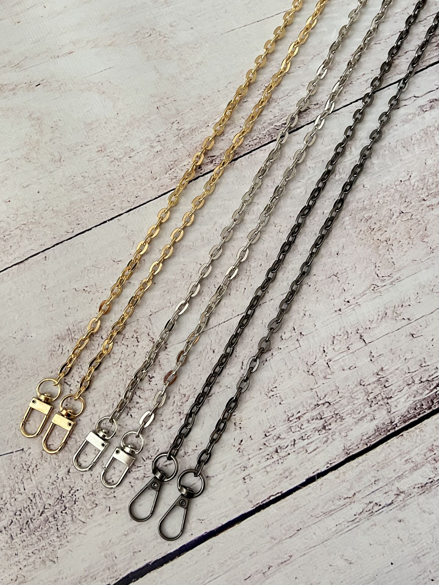 120 CM . KANCALI İNCE METAL ÇANTA ZİNCİRİ