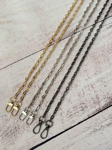 120 CM . KANCALI İNCE METAL ÇANTA ZİNCİRİ