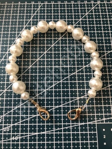 İNCİLİ ÇANTA ASKISI 25 CM