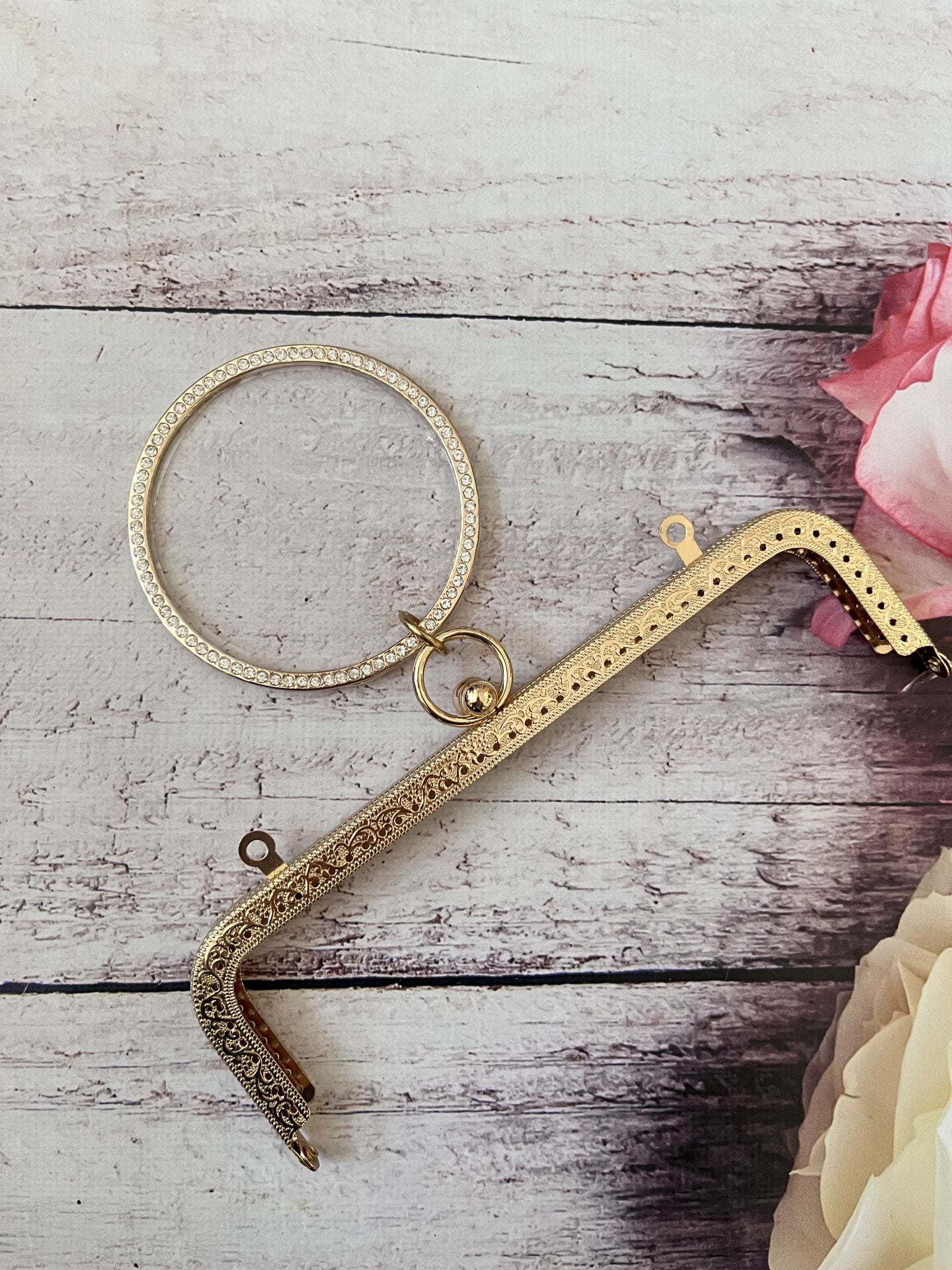 20 CM METAL ÇANTA KULPU   MODEL M-21 Gold