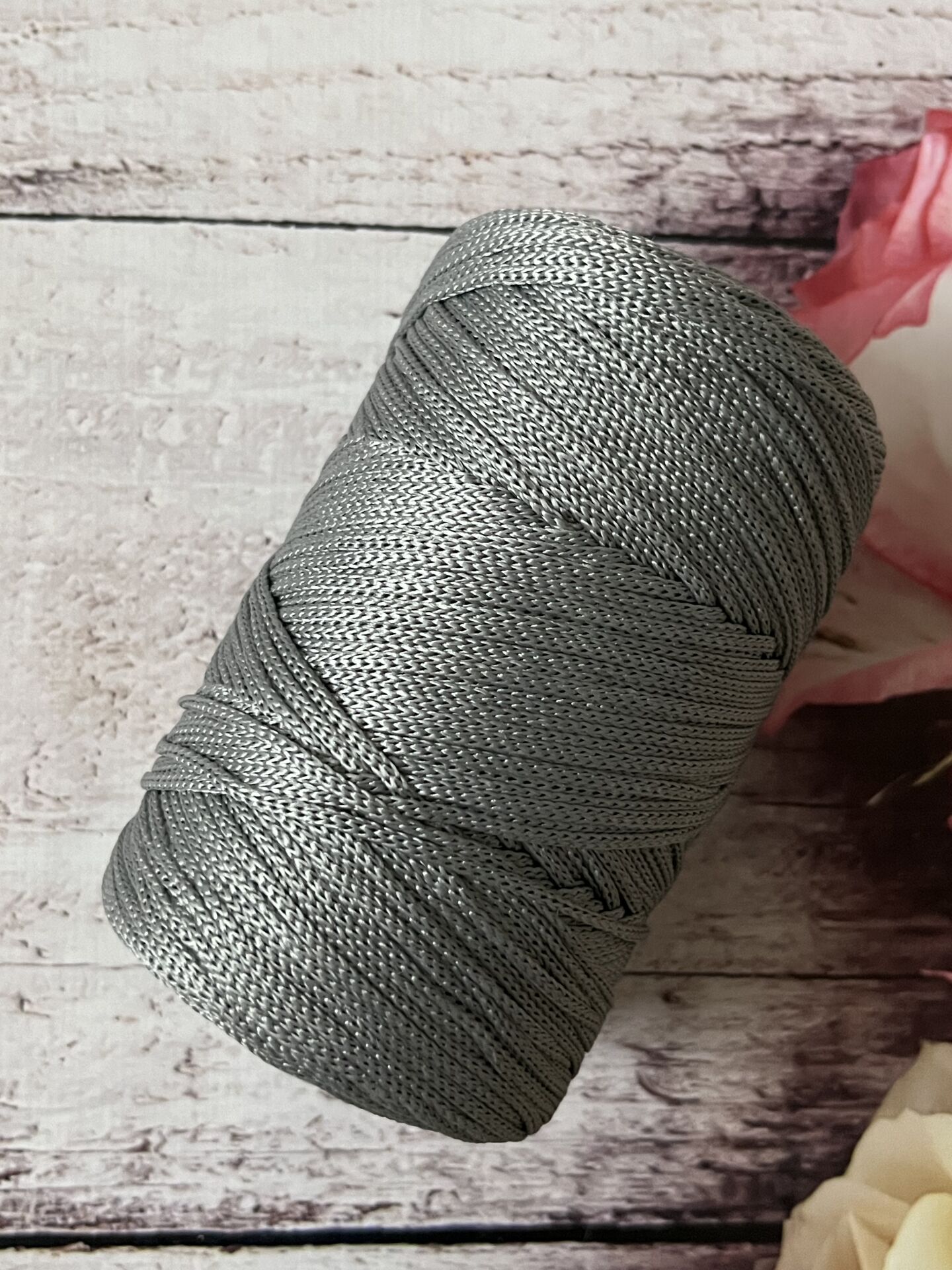 4 NO POLYESTER MAKROME KOYU GRİ