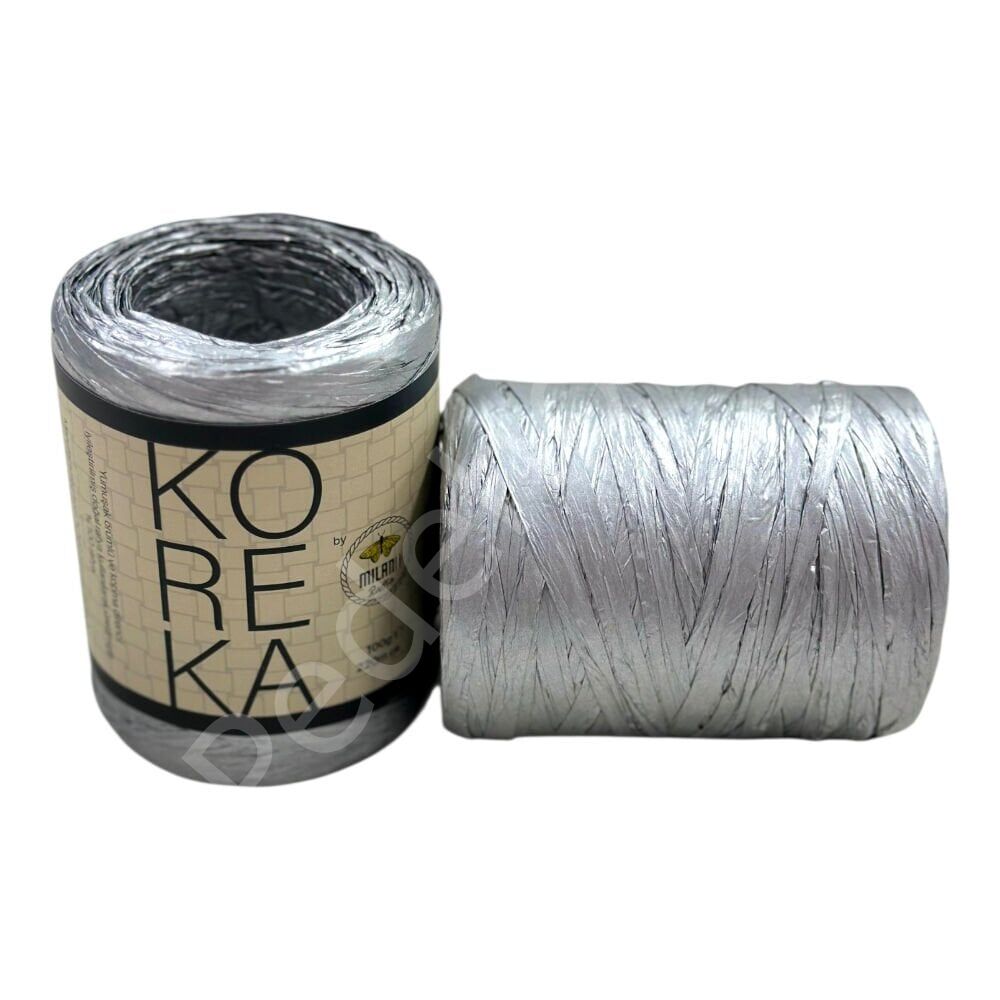 KOREKA RAFYA METALİK GÜMÜŞ