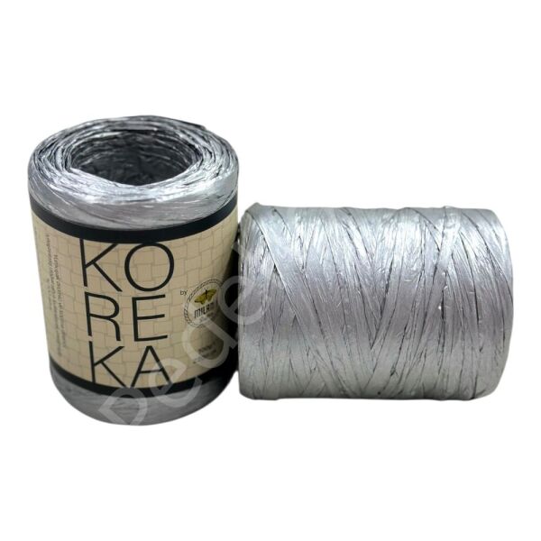 KOREKA RAFYA METALİK GÜMÜŞ