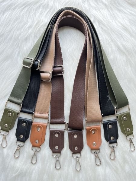 DERİ AKSESUARLI POLYESTER ASKI