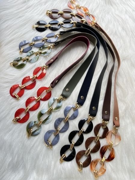 DERİLİ AKRİLİK ÇANTA ASKISI 60 CM