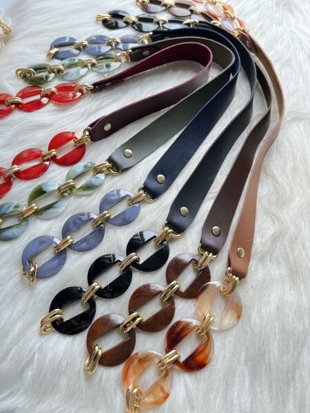 DERİLİ AKRİLİK ÇANTA ASKISI 60 CM