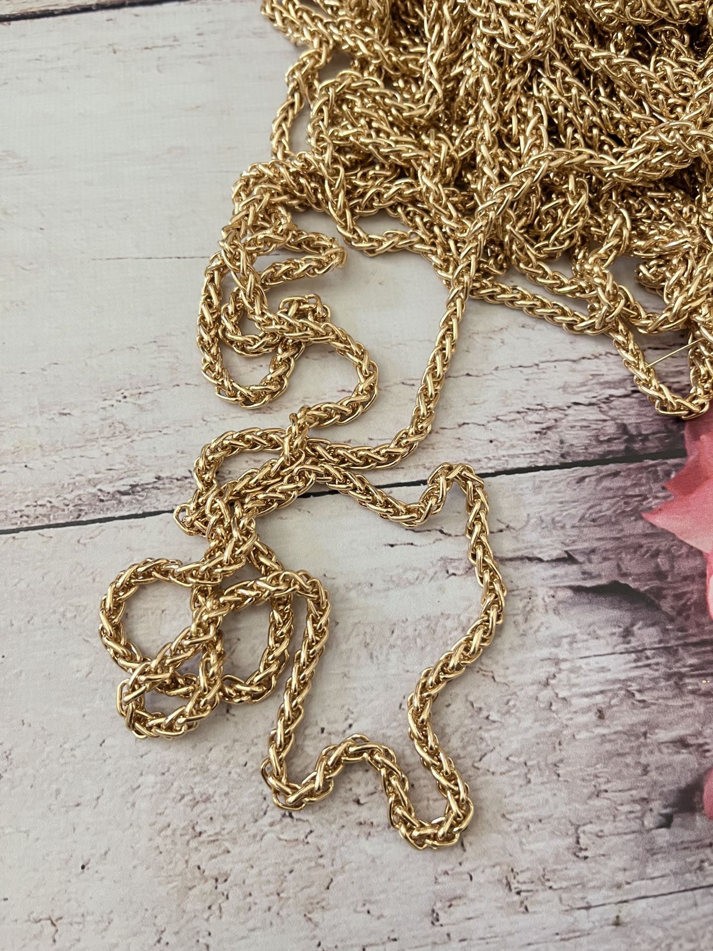 YILAN ÇANTA ZİNCİRİ METRELİK GOLD