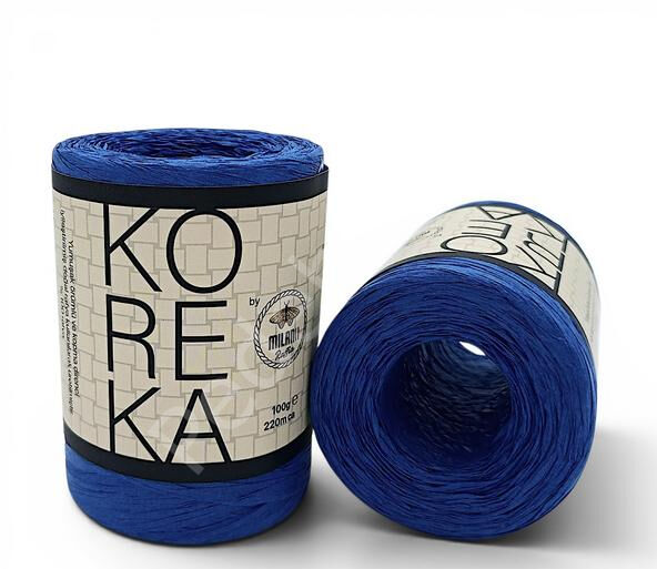 KOREKA RAFYA SAKS MAVİ