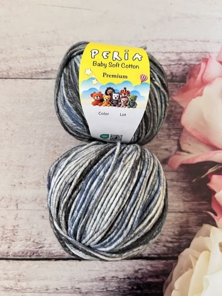 PERİA COTTON EBRULİ GRİ
