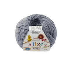 Alize Cotton Gold Hobby 87 Kömür gri