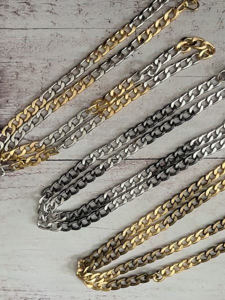 1 MT. KANCALI METAL ÇANTA ZİNCİRİ ÇİFT RENKLİ