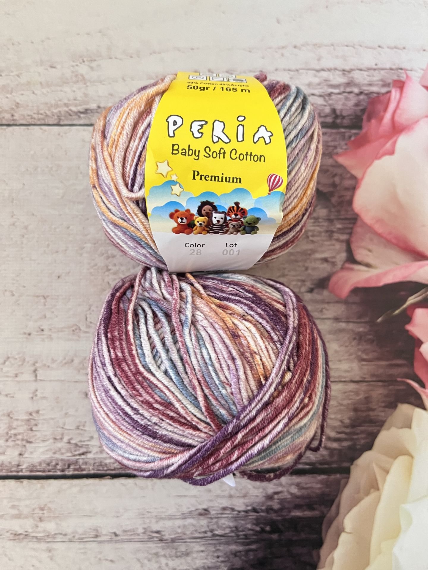 PERİA COTTON EBRULİ RENK 2P