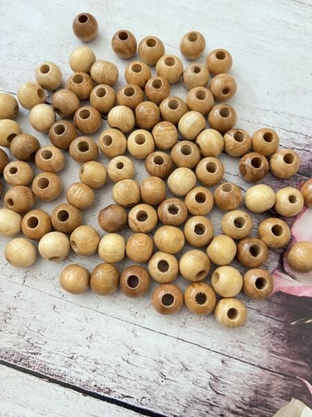 CİLALI AHŞAP BONCUK 20 MM