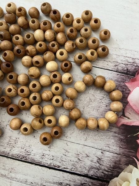 CİLALI AHŞAP BONCUK 20 MM