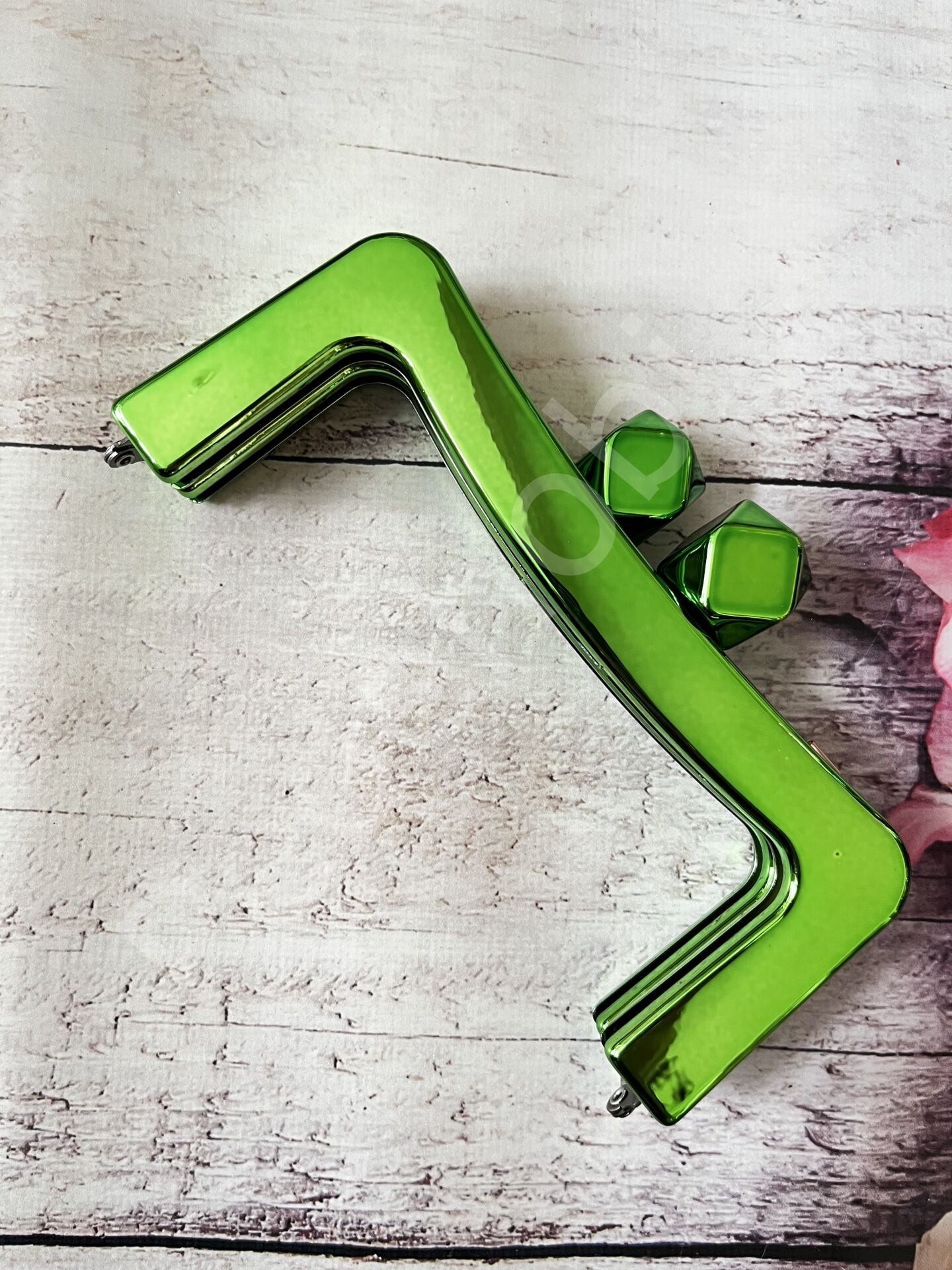 AKRİLİK ÇANTA BURSU - 18CM YEŞİL