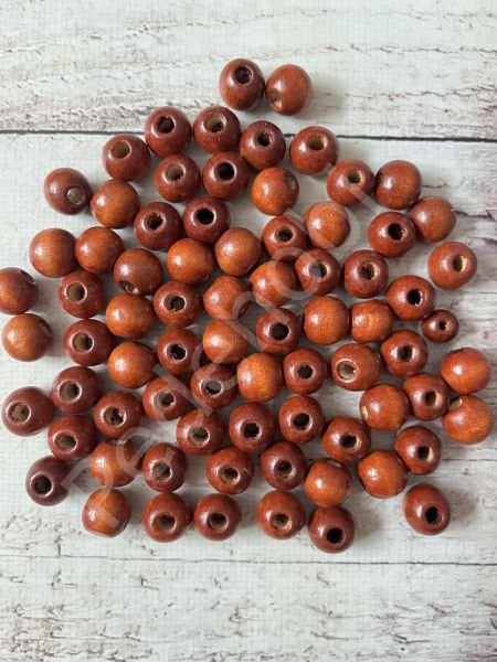 Ahşap Boncuk 14 MM  ( Tarcın 30 AD )