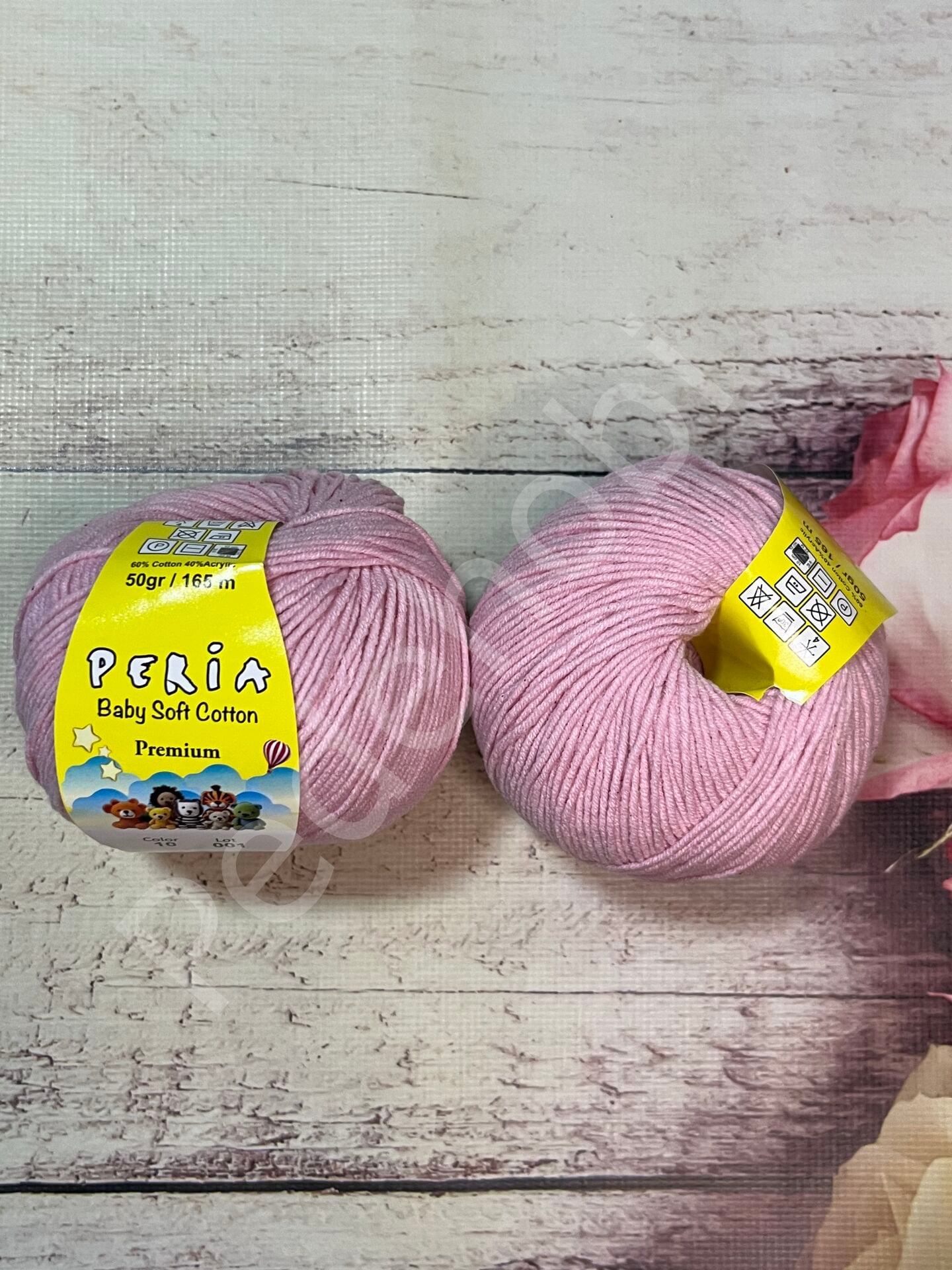 PERİA COTTON PREMİUM 10 AÇIK PEMBE