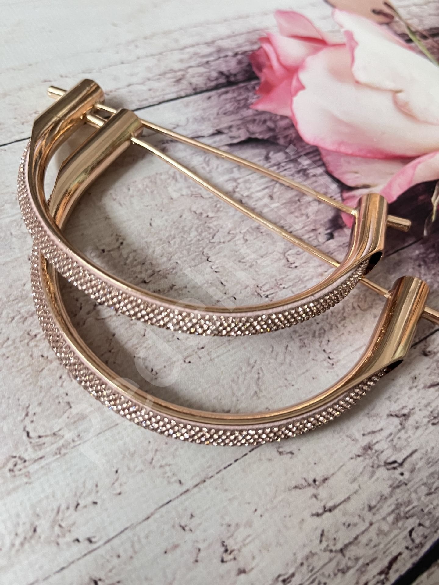 METAL ÇANTA SAPI TAŞLI MODEL Rose Gold