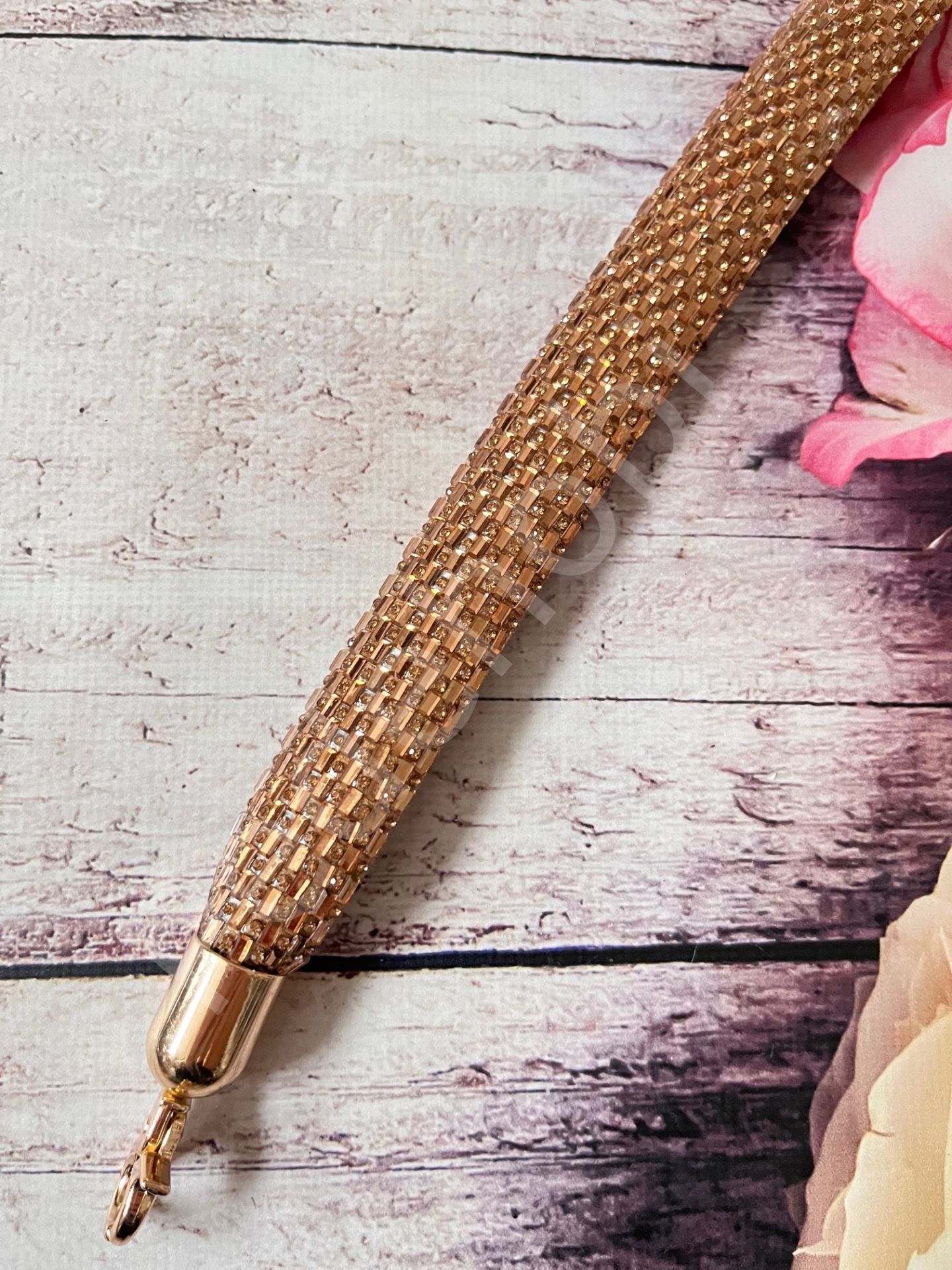 TAŞLI ÇANTA ASKISI Rose Gold
