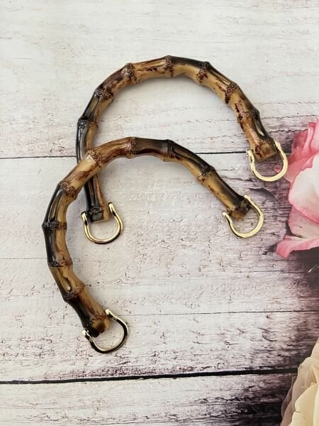 U MODEL BAMBU GÖRÜNÜMLÜ PLASTİK ÇANTA SAPI 16 CM