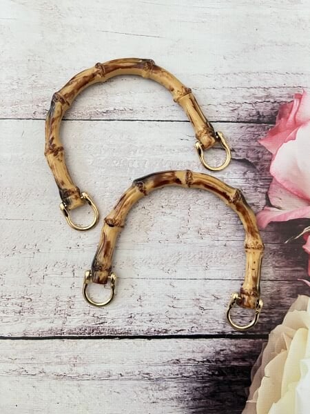 U MODEL BAMBU GÖRÜNÜMLÜ PLASTİK ÇANTA SAPI 13 CM