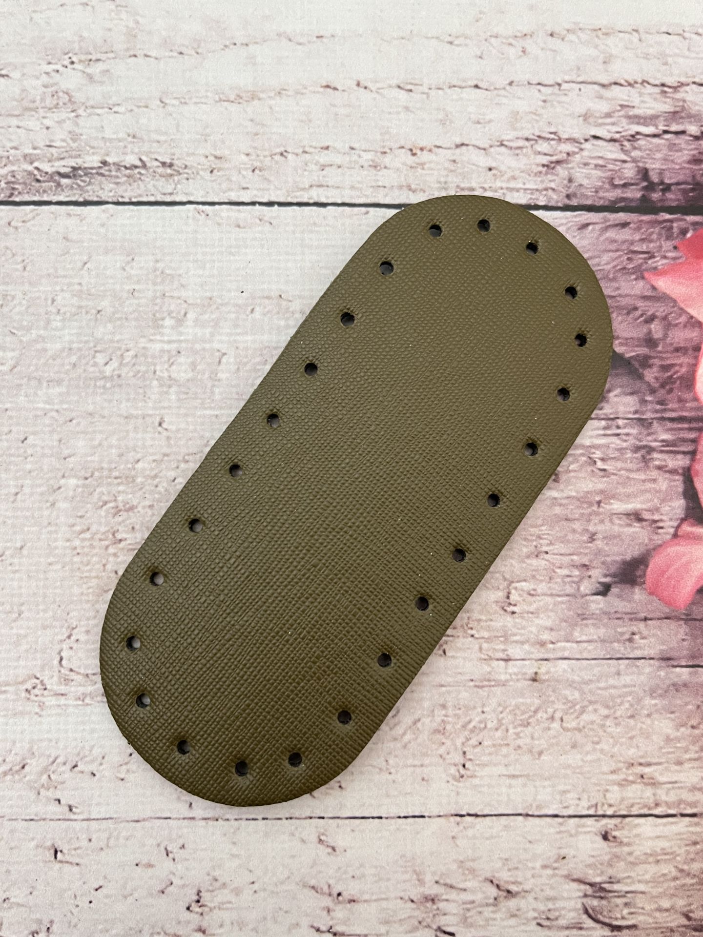 14*6 CM KÜÇÜK  ÇANTA TABANI RİVETSİZ Haki yeşil