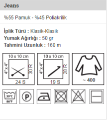 YARNART JEANS 80 GRİ