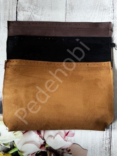 DERİ FERMUARLI CEPLİ ÇANTA ASTARI 36 CM