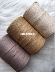 YERLİ RAFYA ÇANTA İPİ  BEJ-23