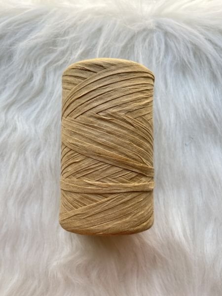 YERLİ RAFYA ÇANTA İPİ  BEJ-23