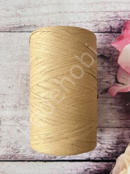 YERLİ RAFYA ÇANTA İPİ  BEJ-23