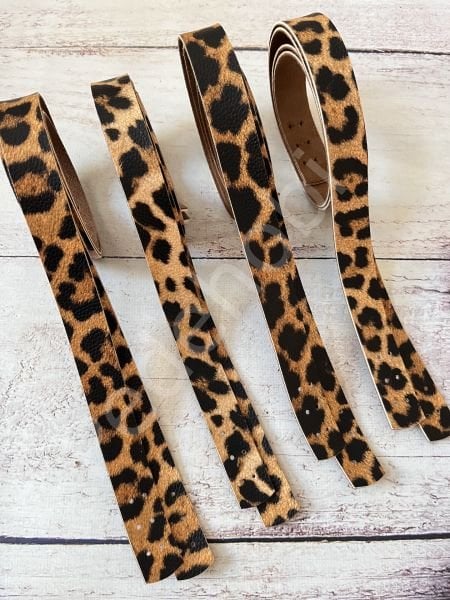 LEOPAR DESEN 70 CM DİKİLEBİLİR DERİ ASKI - 1 ÇİFT
