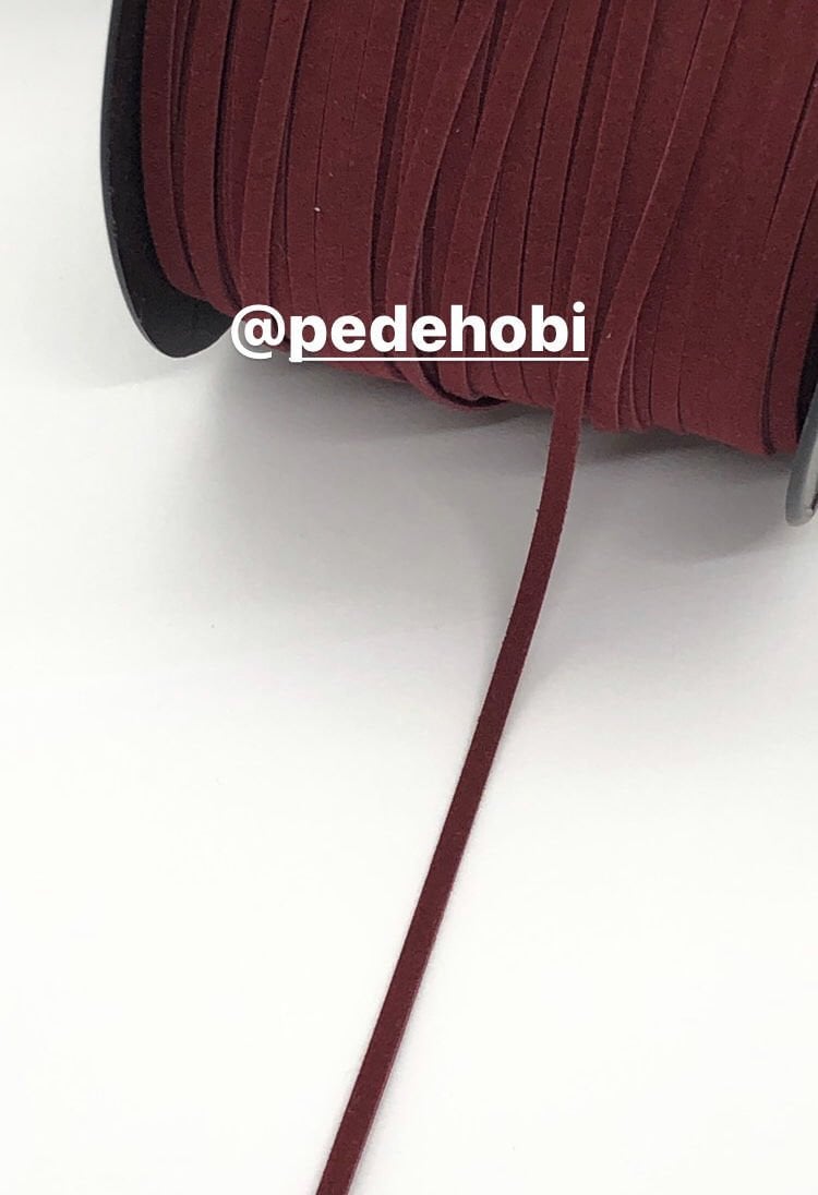 SÜET İP  1 MT. bordo