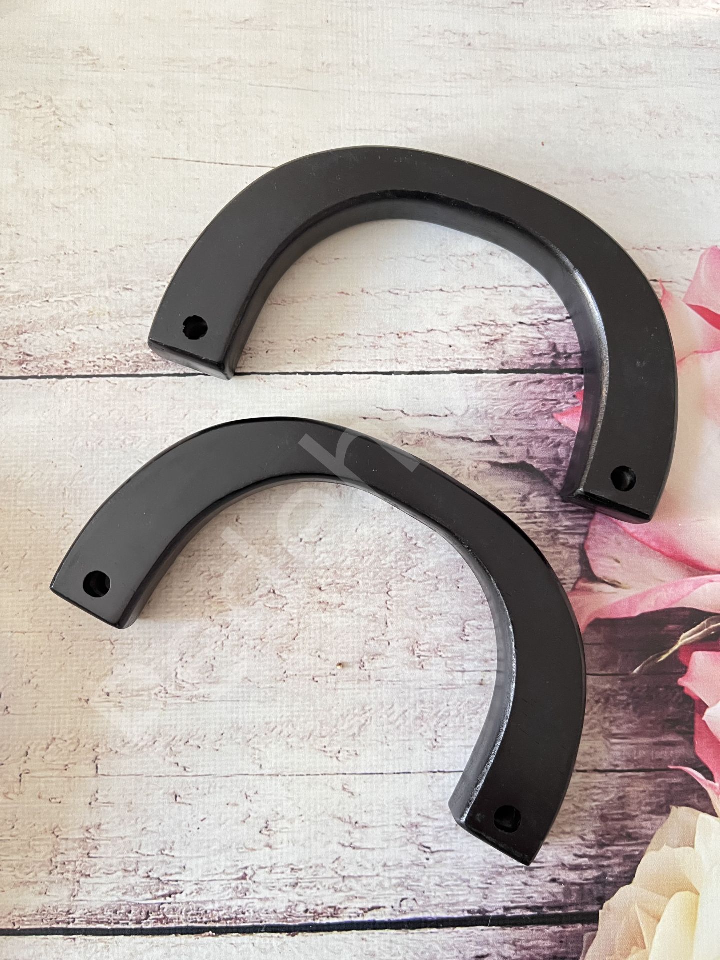 C MODEL AHŞAP BURS 16 CM 1 ÇİFT siyah