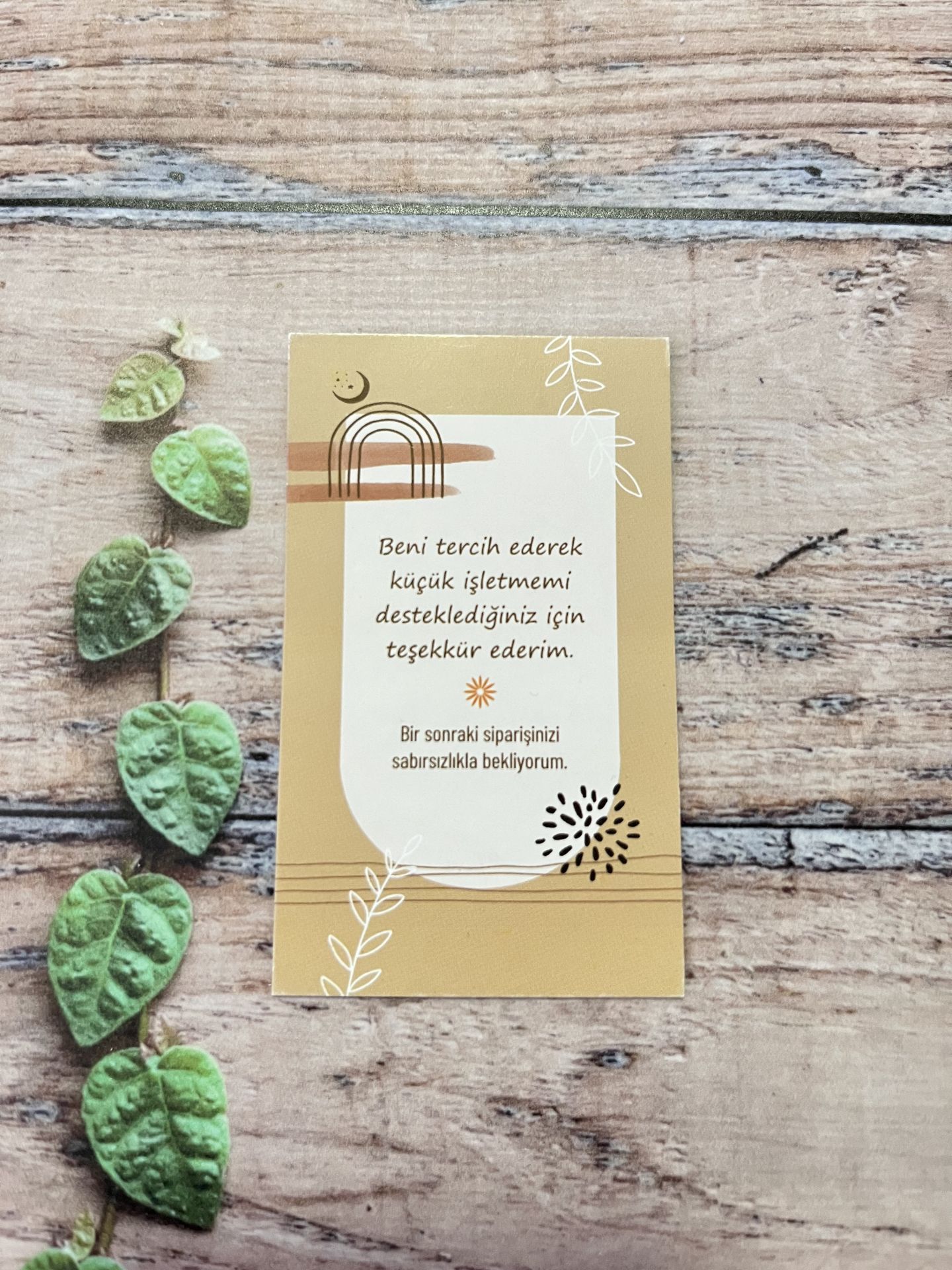 TEŞEKKÜR KARTLARI 5*8 CM MODEL 3