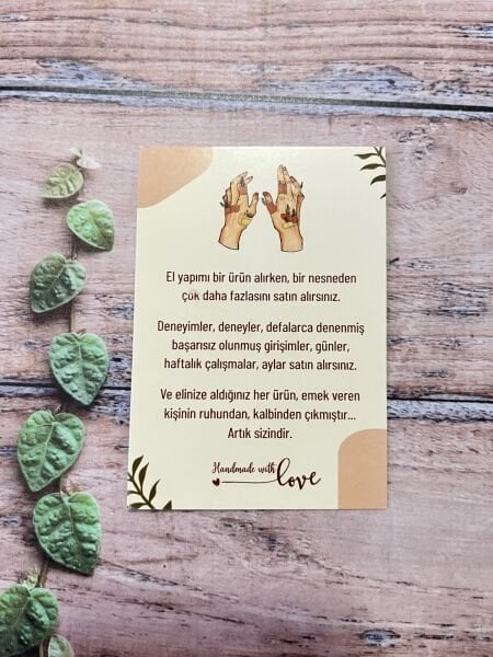 TEŞEKKÜR KARTLARI 6*9 CM MODEL 5