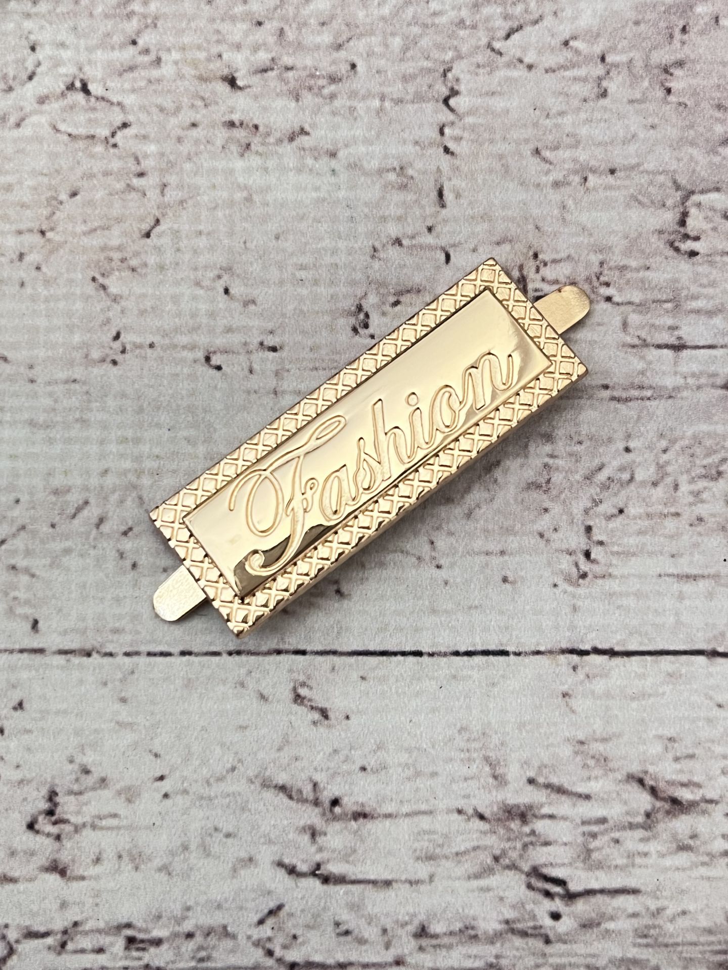 METAL ETİKET DİKDÖRTGEN 4CM Gold