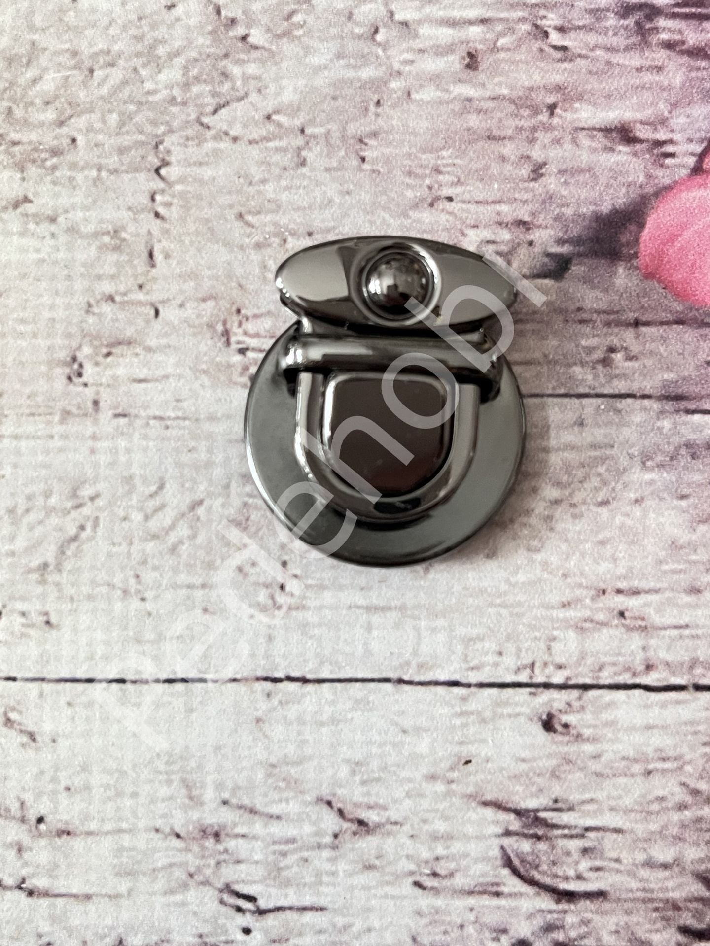 METAL ÇANTA KİLİT 4*4 CM OVAL BÜYÜK ANTRASİT