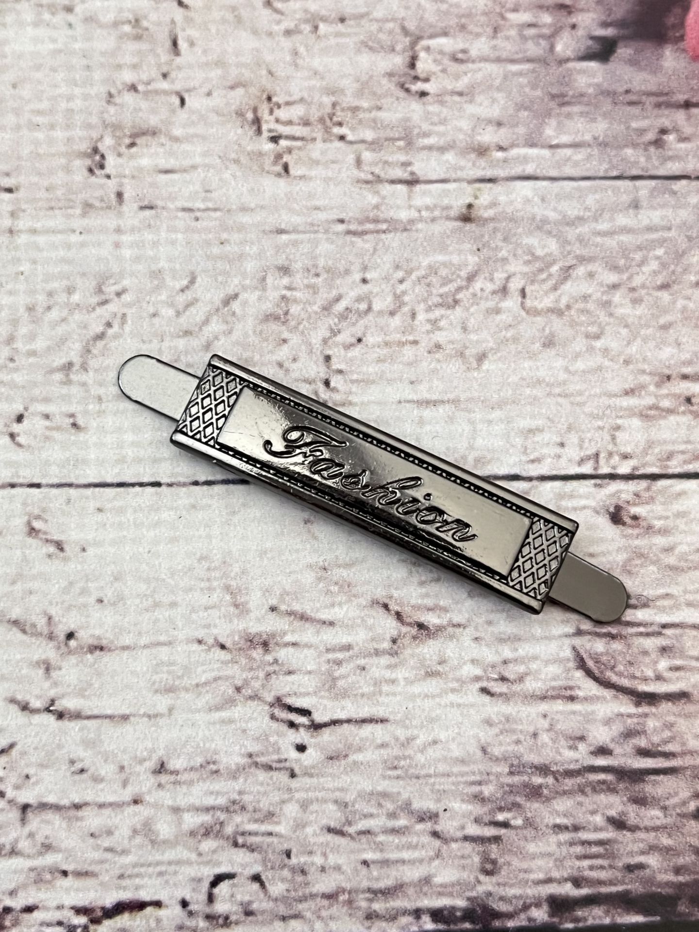 METAL ETİKET 4 CM İNCE Antrasit