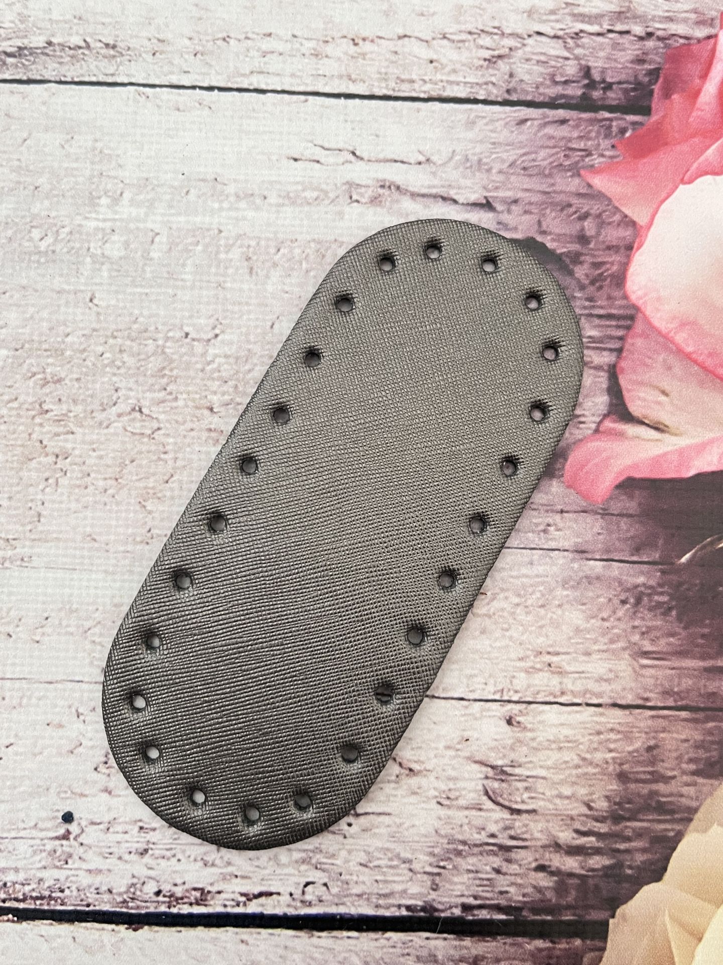14*6 CM KÜÇÜK  ÇANTA TABANI RİVETSİZ gri