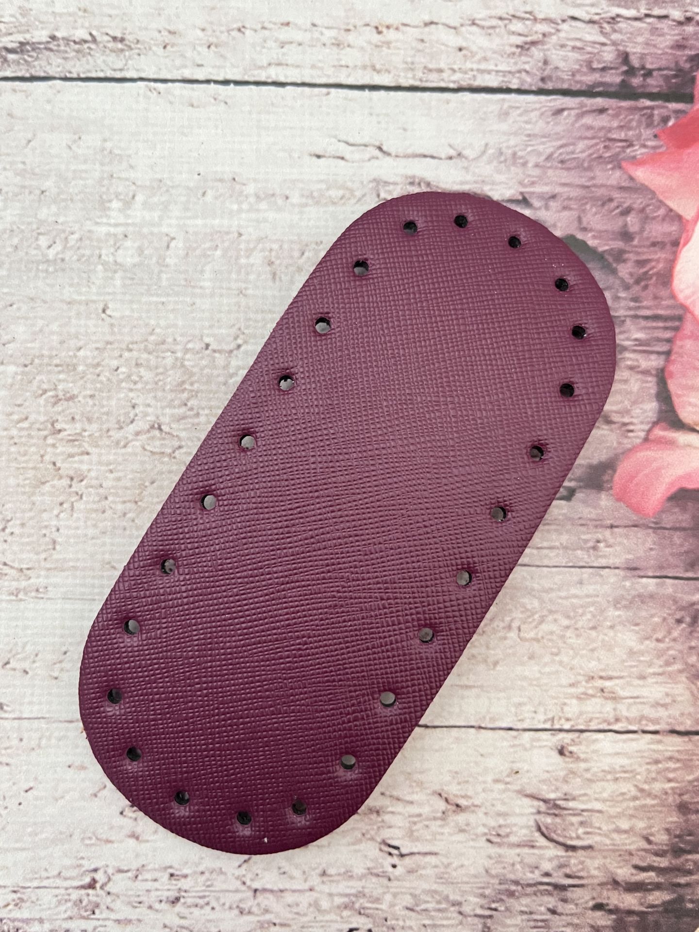 14*6 CM KÜÇÜK  ÇANTA TABANI RİVETSİZ Mürdüm